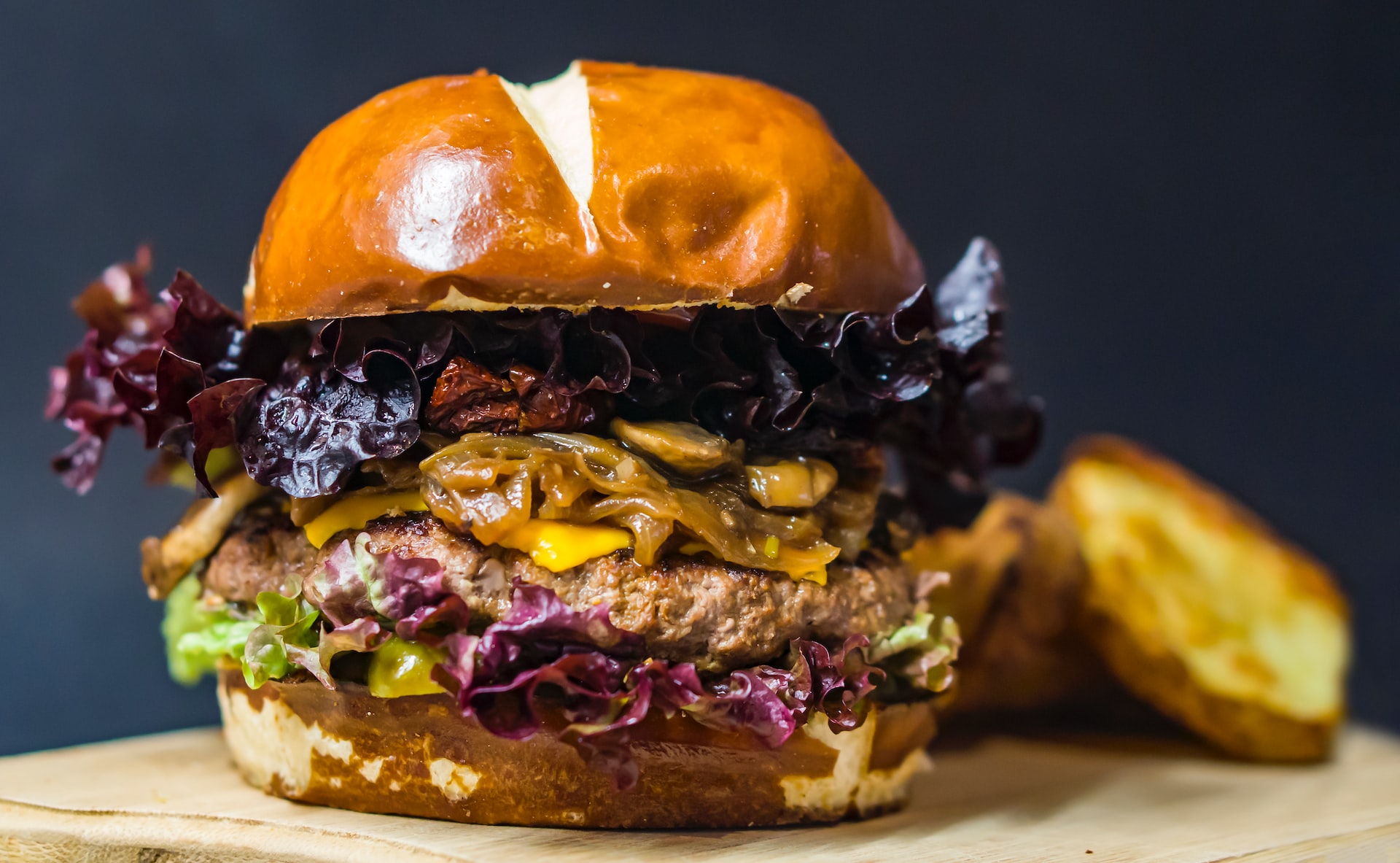 Foto de um hamburguer